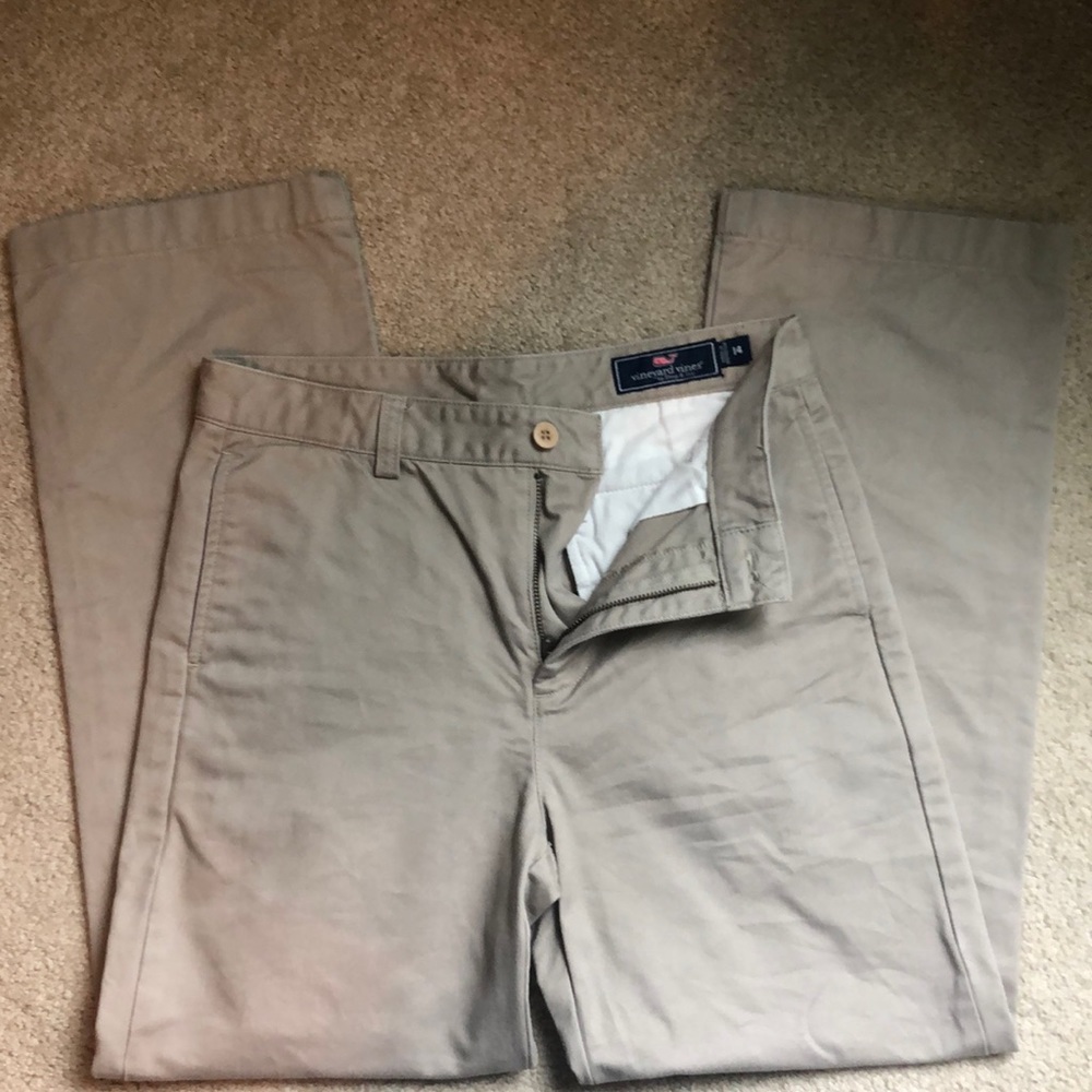 Boy’s vineyard vines size 14 tan pants